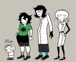 2025 ageswap au fullres hiveswap jaggy_lines joey_claire jude_harley msakkkk non_canon_design rose_lalonde roxy_lalonde sprite_mode text 