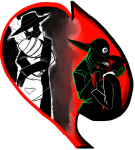  2012 amummy back_angle blackrom blood bq eyepatch fullres grayscale heart hug jack_noir ms_paint multishipping no_hat paint_it_black profile queen_of_spades redrom scars shipping smoking snowman spade spades_slick starter_outfit 