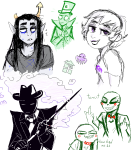 2016 art_dump caliborn crying dd diamonds_droog die equius_zahhak felt fullres jaggy_lines no_glasses noodlenumber rose_lalonde sburb_logo smoking starter_outfit sweat text the_finger 