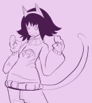  2025 animal_ears casual fanfic_art fankid fullres kiki_fukuoka monochrome poff_null sburb.exe solo 