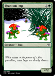 card crossover imp land_of_frost_and_frogs magic_the_gathering text