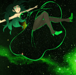  3_in_the_morning_dress green_sun jade_harley kirahatesyou midair solo stars 