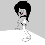  2026 body_modification chainsaw fankid fullres highlight_color jaggy_lines lineart monochrome offkilterkeys solo 