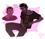 2023 body_modification candy_timeline fullres gaming homestuck:_beyond_canon rose_tinted_glasses sollux_captor solo specstuck starter_outfit text