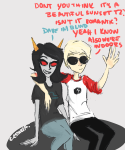  arm_around_shoulder coolkids dave_strider droogdiamonds no_glasses red_baseball_tee redrom shipping terezi_pyrope 