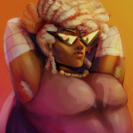 2024 alternate_hair body_hair dirk_strider fullres godtier heart_aspect homestuck:_beyond_canon meat_timeline musclestuck nemowom prince solo ultimate_dirk