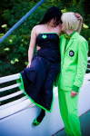  3_in_the_morning_dress cosplay dave_strider felt_duds jade_harley real_life shipping spacetime 