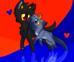 2012 animalstuck ass-pen fullres heart karkat_vantas redrom shipping smiling_karkat vriska_serket vriskat wut