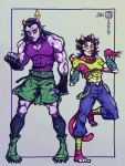  2025 action_claws body_modification crossover equius_zahhak fashion fullres jojo&#039;s_bizarre_adventure meowrails musclestuck nepeta_leijon no_glasses no_hat palerom pastabaguette pastiche shipping 