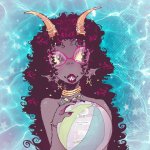  2026 body_modification feferi_peixes fullres girltard jaggy_lines solo swimsuit 