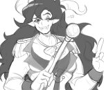  2018 fullres grayscale hiveswap hninke marvus'_cane marvus_xoloto monochrome no_hat sketch solo stars starter_outfit wonk 