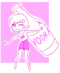  alcohol blackmayo monochrome roxy_lalonde solo starter_outfit wonk 