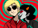  coolkids dave_strider licking pootles red_plush_puppet_tux redrom shipping terezi_pyrope 