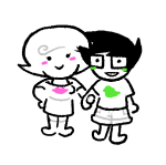  2026 blush breathalyzer chibi fullres holding_hands jaggy_lines john_egbert redrom roxy_lalonde shipping starter_outfit strawberrypu11 