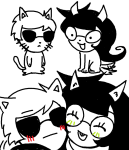  2026 animalstuck blush dave_strider fullres grayscale highlight_color jade_harley monochrome redrom shipping spacetime yaoisquidbob 