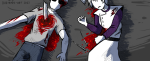  2022 alpha_dave alpha_rose blood dead dorizard fullres high_angle impalement katana knitting_needles lying 