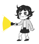  doodleartsalot flashlight highlight_color homestuck_adventure_game joey_claire solo 
