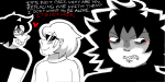 2025 blush coolkids dave_strider fullres grayscale heart jaggy_lines karkat_vantas monochrome redrom shipping skyzahhak starter_outfit terezi_pyrope text