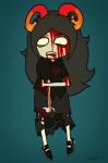  2010 aradia_megido blood dead_aradia fullres solo starter_outfit toader 