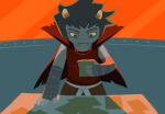  2020 annieisapeaperson blood_aspect fullres godtier homestuck:_beyond_canon jaggy_lines karkat_vantas knight meat_timeline solo theseus_battleship 