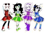  2025 aikatsu! au beta_kids blush clubs crossover dave_strider diamond fashion flowers fullres heart jade_harley john_egbert june_egbert rose_lalonde rule63 spade text yaoisquidbob 