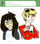  ask dave_strider inexact_source jade_harley leverets no_glasses personalityswap red_baseball_tee starter_outfit text 
