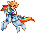  crossover dirk_strider ethandee my_little_pony ponies rainbow_dash 