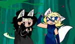  animal_ears blush dogtier godtier jade_harley land_of_frost_and_frogs maci rogue roxy_lalonde space_aspect void_aspect witch 