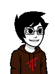  2013 animated aspect_hoodie asymmetricjester blood_aspect fullres jaggy_lines john_egbert solo talksprite transparent 