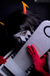 2012 chainsaw cosplay fullres headshot kanaya's_red_dress kanaya_maryam pugoffka-sama real_life solo viper