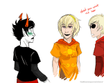 animated blush crustaceagenomn dave_strider godtier heart kanaya_maryam knight light_aspect rainbow_drinker redrom rose_lalonde rosemary seer shipping suggestive_eyebrows time_aspect wonk