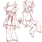 2018 basofy blush fullres hiveswap lanque_bombyx monochrome sitting sketch solo starter_outfit