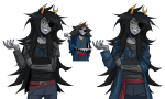  2026 artificial_limb blackoutbruh eyepatch friendsprite fullres pir8_coat solo starter_outfit vriska_serket 