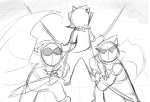2016 back_angle caledfwlch dragon_cane fullres godtier grayscale heart_aspect knight paperseverywhere prince sketch starter_outfit terezi_pyrope time_aspect unbreakable_katana