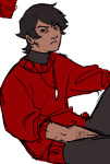  2025 bad_quality dancestors fullres humanized kankri_vantas seinarutamago sitting solo starter_outfit whistle 