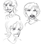  art_dump crying grayscale headshot reaction request roxy_lalonde sketch solo toastyhat 