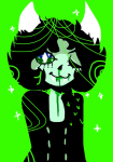  blood limited_palette monochrome nepeta_leijon no_hat solo trick2tered 
