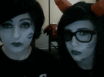  animated cosplay flaffy kanaya_maryam real_life redrom shipping spidermoth vriska_serket 