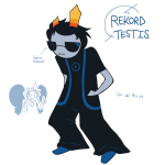  2024 casual dave_strider fashion fullres godtier jaggy_lines knight obscenicon sketch solo text thumbs_up time_aspect trollified 