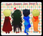  2012 back_angle banirabbit beta_kids breath_aspect dave_strider dogtier fullres_export_attempted godtier happy_birthday_message heart heir holding_hands jade_harley john_egbert knight light_aspect rose_lalonde seer space_aspect text time_aspect witch 