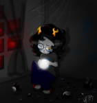  2013 8_ball artist_collaboration babies blush cueball fullres hive robictheescapist sitting solo starter_outfit veri vriska's_hive vriska_serket wonk 