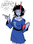  2026 aranea_serket blush book dancestors equius_zahhak fullres horuss_zahhak sketch starter_outfit sufferer_necklace sweat text word_balloon zahhaks zzemla 