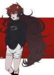  2013 alternate_hair casual fullres jin-nyeh karkat_vantas rule63 solo 