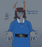 2025 aranea_serket chubstuck dancestors dream_ghost fullres mind_control no_glasses solo starter_outfit sufferer_necklace svyetlana69420 text