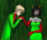  blood coolkids dave_strider felt_duds holding_hands redrom shipping sonschmarn terezi_pyrope 