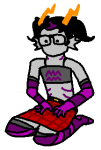  2026 alternate_hair crossdressing eridan_ampora fullres gills jaggy_lines march_eridan scoundrellyfeline sitting solo transparent 