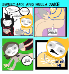  1s_th1s_you comic dog_biscuits dogtier english_muffin gaming godtier hope_aspect image_manipulation incest jade_harley jake_english jane_crocker lentilstuck life_aspect maid page redrom shipping space_aspect sweet_bro_and_hella_jeff witch wut 