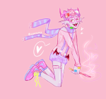  2020 body_modification empiricist's_wand eridan_ampora fashion fullres heart smiling_eridan solo trickster_mode word_balloon zzoupz 