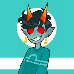  alternate_hair conzueh holidaystuck no_glasses solo terezi_pyrope wip 