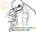  2026 ? cairo_overcoat carrying dirk_strider fullres godtier grayscale heart_aspect highlight_color homestuck:_beyond_canon jaggy_lines lord_english monochrome myriadserased prince size_difference sweat text ultimate_dirk 